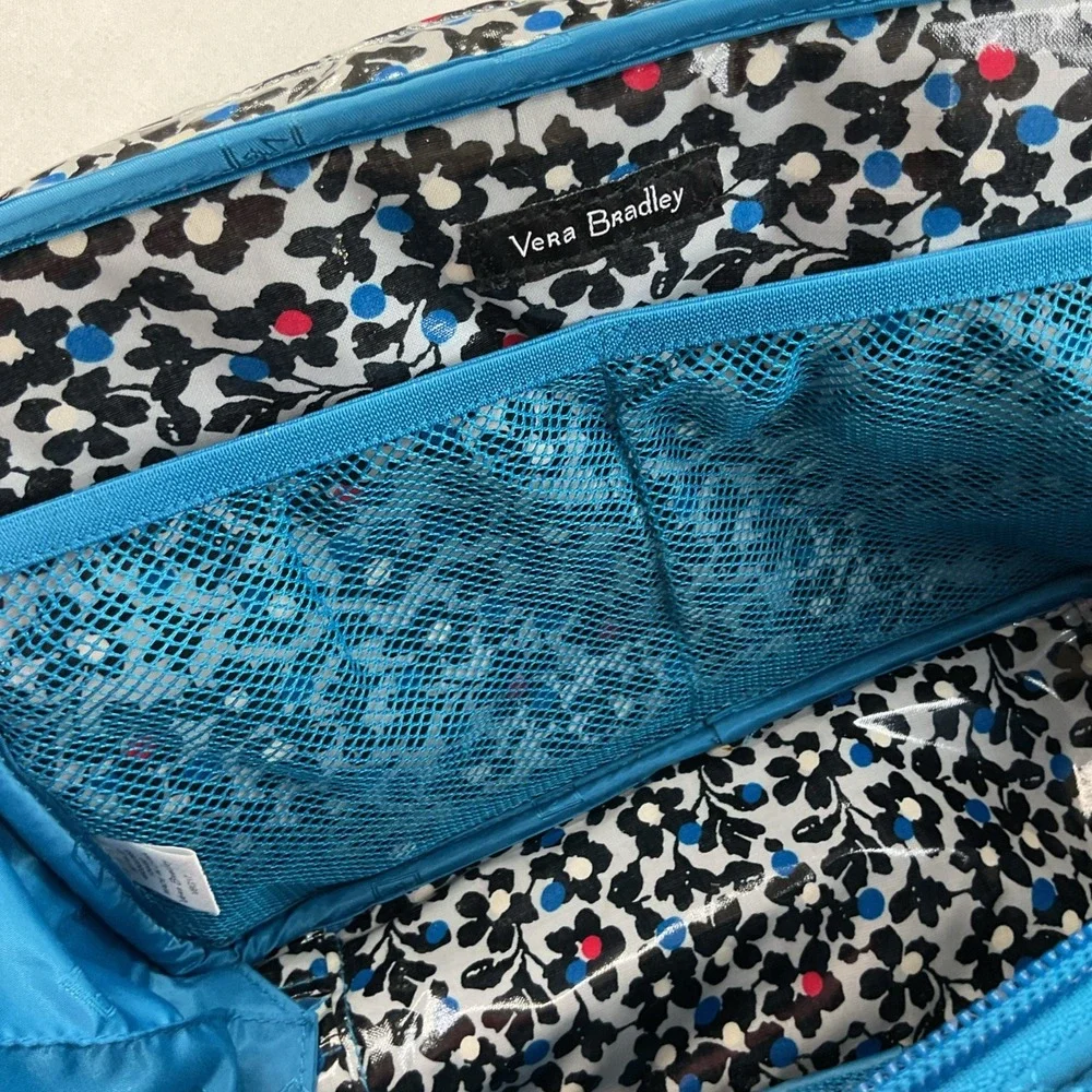 Vera Bradley Iconic Large Blush Brush Case Makeup Bag Travel Pouch